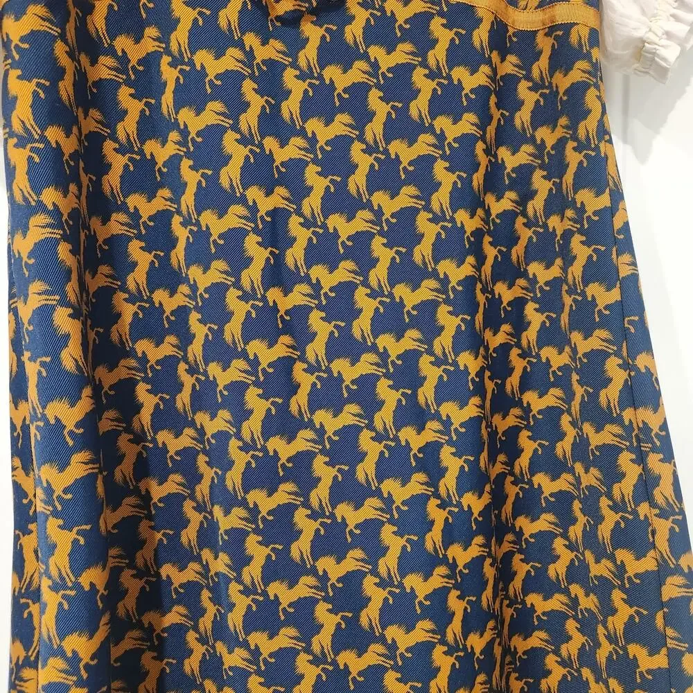 Anthropologie Maeve Puff Sleeve twofer horse mini dress size medium - Picture 5 of 8